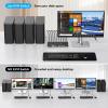HHBL8I 8K HDMI 2.1 KVM Switch 1 Monitors 4 Computers 8k@60Hz 4K@144Hz 4x1 USB 3.0 KVM Switch for 4 PC Share Keyboard Mouse(AU Power Adapter) view 3