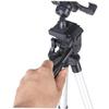BRIGHTFUFU Retractable Aluminum Alloy Rotating Tablet Holder for Treadmill Bed Tripod Mount Sturdy Extendable Legs Tablets Compatible view 3