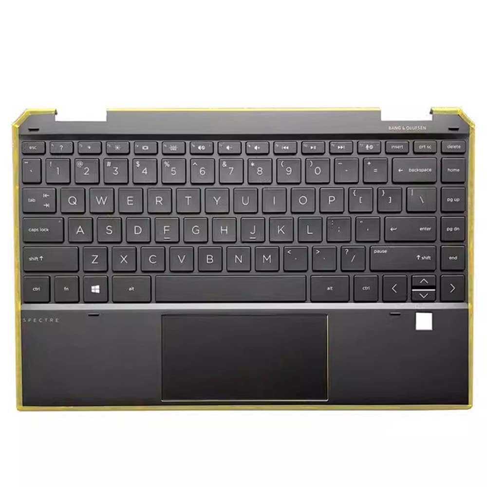 Laptop PalmRest&Keyboard for HP Spectre x360 13-AW0000 L73748-001 with touchpad&Backlit United States US Brown New