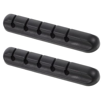 BRIGHTFUFU Practical Data Cable Holder 2pcs Cable Organizers for Home Office Car Silicone Material Wire Holders