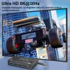 HHBL8I KVM Switch USB 3.0 DP KVM Switch 2 in 1 Out 3440x1440@144Hz,for 2 Computers Share 1 Monitor and 4 USB 3.0 Devices view 2