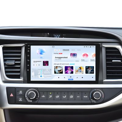 8 Core + 32G ROM Car Radio for Toyota Highlander 2014-2019: 10.2 Inch HD Touch Screen Stereo with Wireless Carplay Android Auto 5G Wi-Fi Bluetooth GPS SWC FM DSP Mirror Link Backup Camera