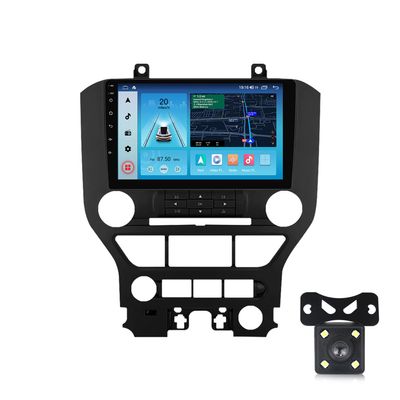 Fellostar Radio Stereo for Ford Mustang 2014-2021 Carplay & Android Auto 8-Core 4+64G Head Unit 9 Inch Touch Screen Bluetooth/GPS/SWC/AM/FM/DSP/5G(Include Camera)