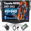 4G+64G Car Radio Stereo for Toyota RAV4 2007-2012: Wireless Carplay Android Auto 9 Inch Touch Screen Bluetooth GPS FM DSP SWC Backup Camera view 1