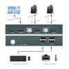 YXX7XY HDMI KVM 4x1 2x1 2x2 Switch USB 2.0/3.0 Keyboard Mouse Printer Sharing 4 Devices 4K@30Hz/60Hz(2In-1Out-HDMI) view 4
