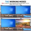 HHBL8I KVM Switch Dual Monitor,2 in 2 Out, 1.4 Extended Display KVM Switch for 2 Computers Share 2 Monitors and 4 USB 2.0 Ports view 3