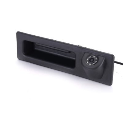 HD 8LED Night Vision Rear View Reverse Trunk Handle Backup Camera Compatible with BMW 520Li 525Li 530i 535Li 328Li 320Li Z3 Z4 Z8 i3/328i/F30 316i/F15/E60 E61 E70 E71 E72 E82 E88 E84 E90 E91 E92 E93