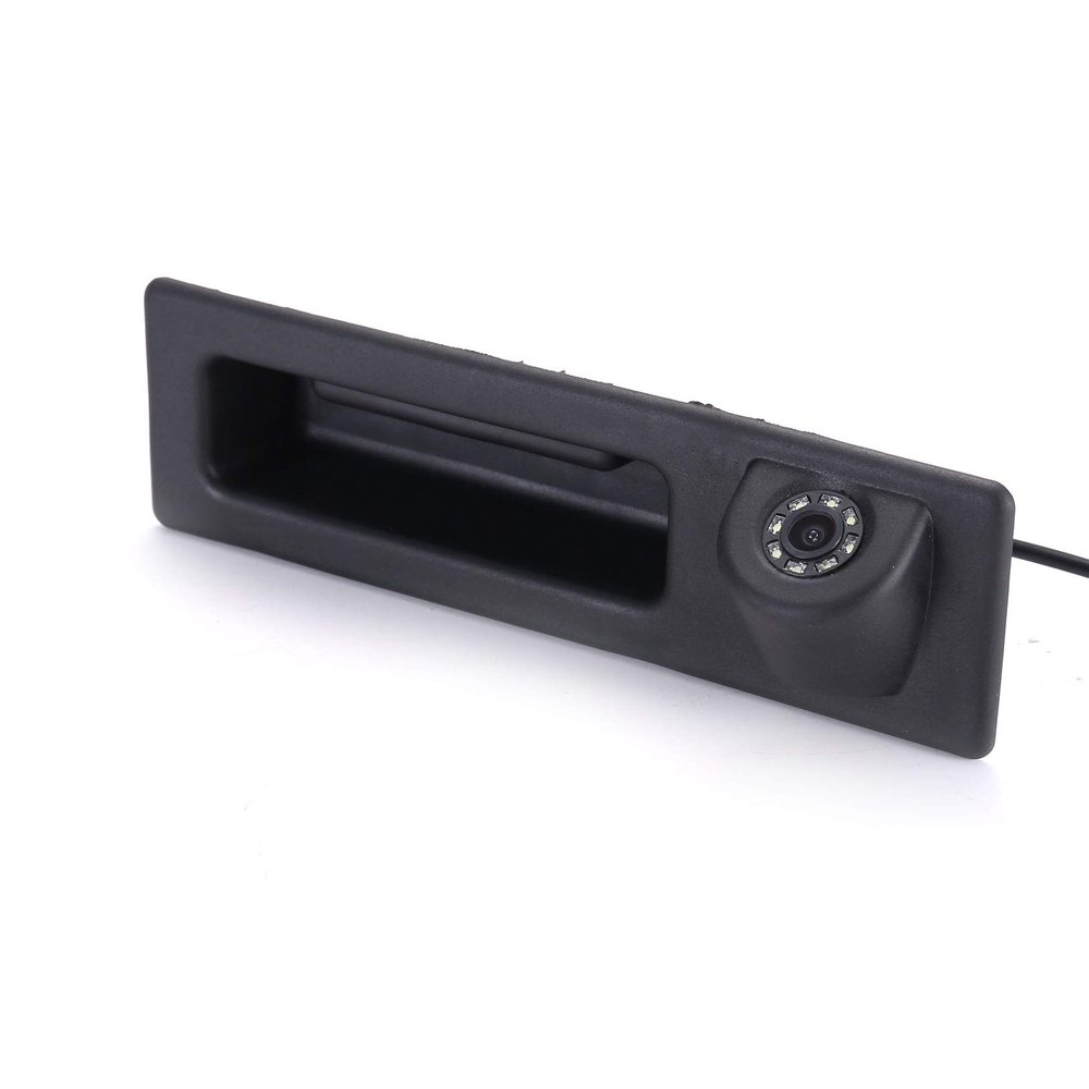 HD 8LED Night Vision Rear View Reverse Trunk Handle Backup Camera Compatible with BMW 520Li 525Li 530i 535Li 328Li 320Li Z3 Z4 Z8 i3/328i/F30 316i/F15/E60 E61 E70 E71 E72 E82 E88 E84 E90 E91 E92 E93