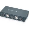 YXX7XY USB KVM Switch HDMI Splitter Switch Support 4K@60Hz 2 in 1 Out with USB Keyboard and Mouse Switch view 2