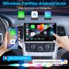 [8Core 4+32G] Car Radio for Jeep Grand Cherokee 2011 2012 2013 : 9" HD 1280x800 Touchscreen Stereo Replacement Wireless Carplay Android Auto WiFi GPS Bluetooth FM SWC Mirror Link 1080P Backup Camera view 3