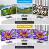 YXX7XY KVM Switch Triple Monitors 2 Port and HDMI 4K120HZ 8K60HZ KVM Switcher for 2 Computer 3 Monitor with 4 Ports USB 3.0(8K HDMI DP 2X2) view 3