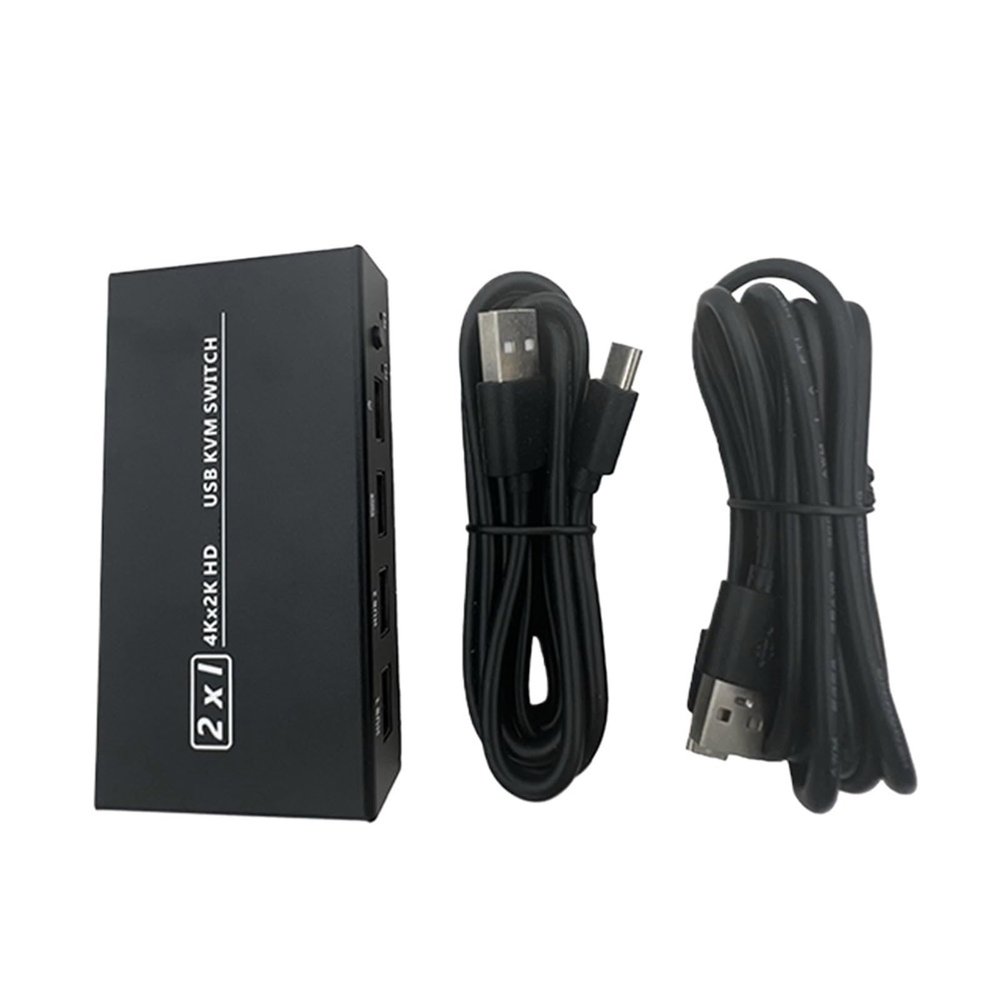 YXX7XY 2 In1 Out USB HDMI-Compatible KVM Switch Box for 2 PC Sharing Keyboard Mouse Printer Video Display USB Swltch Splitter