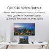 Kensington SD5910T DisplayLink Docking Station Thunderbolt 4, Quad 4K for MacBook Pro/Air M1/M2/M3/M4 with Pro and Max Chipsets, 100W PD, HDMI/DP/TB4, SD/Micro SD Card Slots (K35233NA), Black view 2