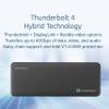 Kensington SD5910T DisplayLink Docking Station Thunderbolt 4, Quad 4K for MacBook Pro/Air M1/M2/M3/M4 with Pro and Max Chipsets, 100W PD, HDMI/DP/TB4, SD/Micro SD Card Slots (K35233NA), Black view 4