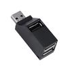 BRIGHTFUFU Port Mini USB Hub Adapter for Pc Laptop Compact USB Splitter for Hard Drives Keyboards More for Portable Use Black view 1