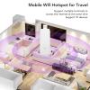 4G LTE USB WiF Modem, Portable WiF Router Pocket Mobile Hotspot Cordless Network Router, Up to 150Mbps Support 10 Users, Supports 3G 4G Frequency Band view 2
