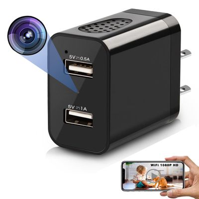 LUOHE 1080P HD Wireless Nanny Cam Nanny Camera Charger and Security Camera with Live Streaming, Motion DetectionWiFi & Bluetooth