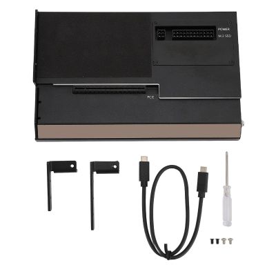 External GPU Dock, USB4.0 40Gbps GPU Enclosure with TB3, M.2 NVMe Interface, Aluminum Alloy, PD 60W, RJ45, PCIe x16 Support