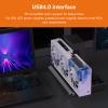 External GPU Dock, USB4.0 40Gbps GPU Enclosure with TB3, M.2 NVMe Interface, Aluminum Alloy, PD 60W, RJ45, PCIe x16 Support view 4