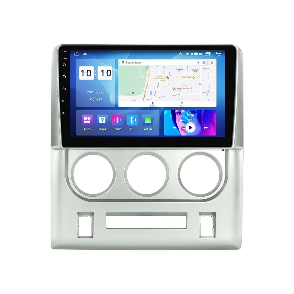 MekedeTech Android Car Radio Stereo Navigation for Dodge Challenger 2008 2009 2010 2011 2012 2013 2014 Head Unit Replacement,Touch Screen Upgrade with Wireless CarPlay/Android Auto,4 core 1+32G,Silver