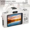 5K Digital Camera Autofocus Vlogging Camera for YouTube 58MP Camera for Photography and Video, Anti Shake Face Detection 2.88 Inch LCD Display Travel Camera for Vlogging (White) view 3
