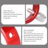 6 Hole 50mm Guide Scope Ring with Protective Caps, Aluminum Alloy Astronomy Telescope Mounting Bracket, Red, Easy to Carry, Suitable for 30-50mm Telescopes, M6 Screw Support view 4