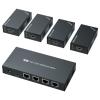 YXX7XY 1x4 HDMI Extender Splitter 1080p to 50m/165ft Management 4K 60Hz(1TX-4RX-1080P-IR) view 1