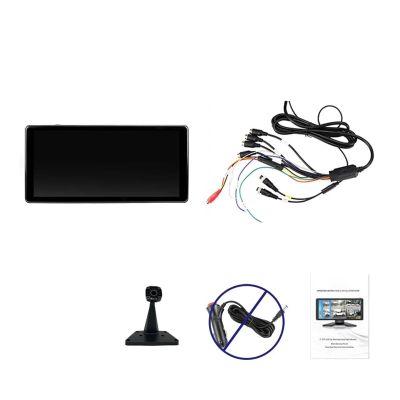 10.36 Inch Screen Car/RV/Bus/Truck AHD Monitor System 1080P Vehicle 4 Channel Camera Night Vision Reversing Parking Recorder(Only Monitor,128G)