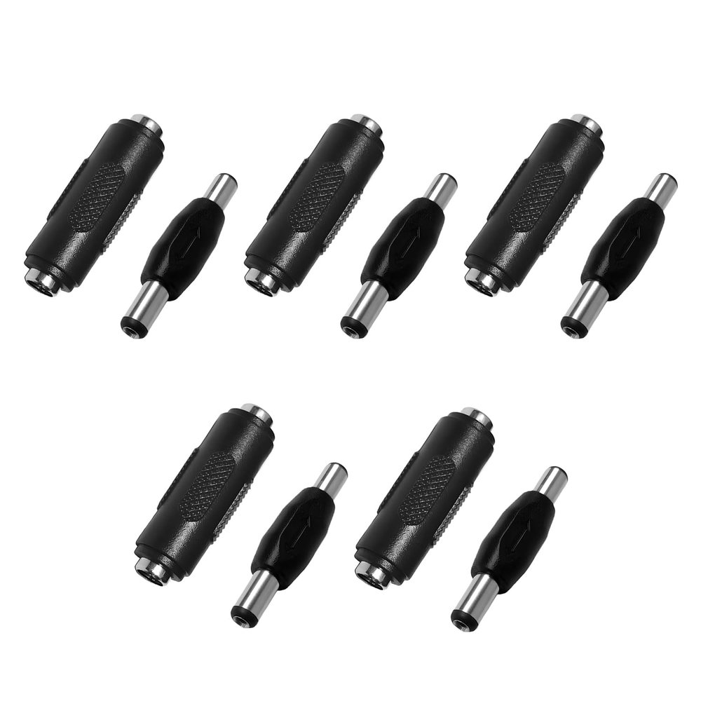 XYRSTOLR 12V 5.5 x 2.1mm Female to Female DC Power Connector Adapter, Male to Male Power Plug Jack for Led Strip Light CCTV Camera, 10Pcs