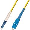 15M - Singlemode Simplex Fiber Optic Cable (9/125) - LC to SC view 1