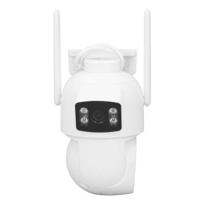HD 3MP Dual Lens Security Camera, Outdoor PanTilt Camera, AI Motion Detection, Two-Way Talk, 360 Degree View, IP66 (US Plug)