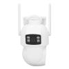 HD 3MP Dual Lens Security Camera, Outdoor PanTilt Camera, AI Motion Detection, Two-Way Talk, 360 Degree View, IP66 (US Plug) view 1