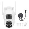 HD 3MP Dual Lens Security Camera, Outdoor PanTilt Camera, AI Motion Detection, Two-Way Talk, 360 Degree View, IP66 (US Plug) view 4
