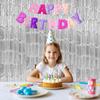 2PC Silver Streamers Party Decorations, Tinsel Backdrop Curtain Fringe Door Streamers Backdrop Party Decorations, Silver Fringe Backdrop for Disco Bachelorette Birthday Decorations view 2