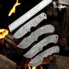 LOT OF 4 PIECES HAND FORGED DAMASCUS STEEL FULL TANG KNIFE BLANK BLADE KNIFE MAKING SUPPLIES (4 DIFFERENT PIECES SET) view 1