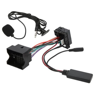 Ymiko Car Adapter, Aux Adapter for Car Easy Installation ABS Aux Adapter for RCD310 RCD510 RNS510 (with Power Cord)