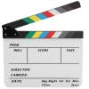Ymiko Film Slate, Acrylic Film Directors Clapboard TV Action Board Film Cut Prop Acrylic Director Scene Clapperboard Professional Directors Clapboard with Pen (Color view 4