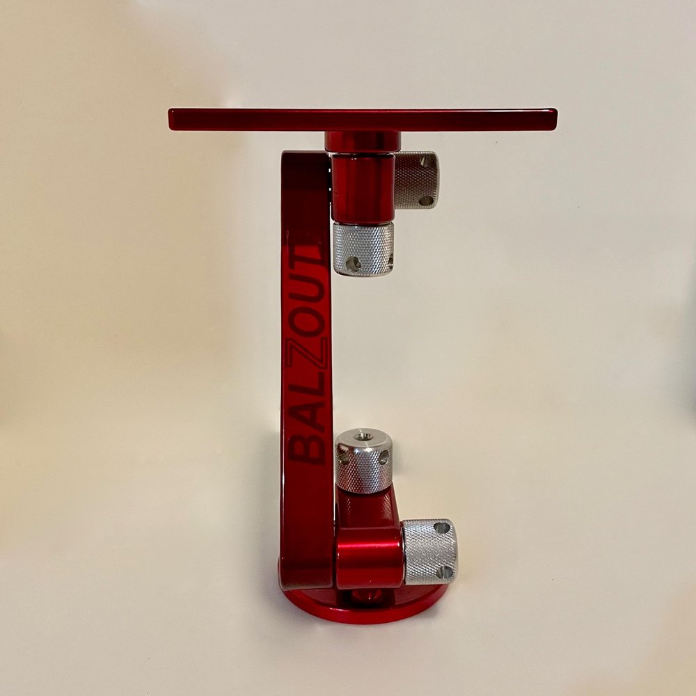 Balzout Red Powder Coated 9" Round Base Aluminum Mount Fits Garmin Hummingbird Lowrance LGRB9-RD