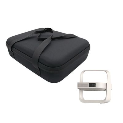 rokeblau Hard Carrying Storage Case For XGIMI Elfin Flip 2024 New Projector & Multi-Angle Projector Stand, Waterproof, Shock-proof with Separate Space (black hard case)