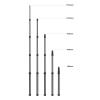 61 Inch Camera Monopod, 5 Section Aluminum Photography Monopod, Lightweight Selfie Stick with 1/4 in Thread, Portable Camera Accessories for Compact Tripod, Mirrorless, DSLR, Black view 3