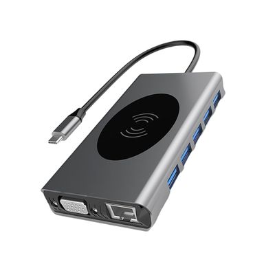 HOMSFOU Multi-Function Type Video USB Card Reader Pd Charging Extra USB Ports Compatible Laptop
