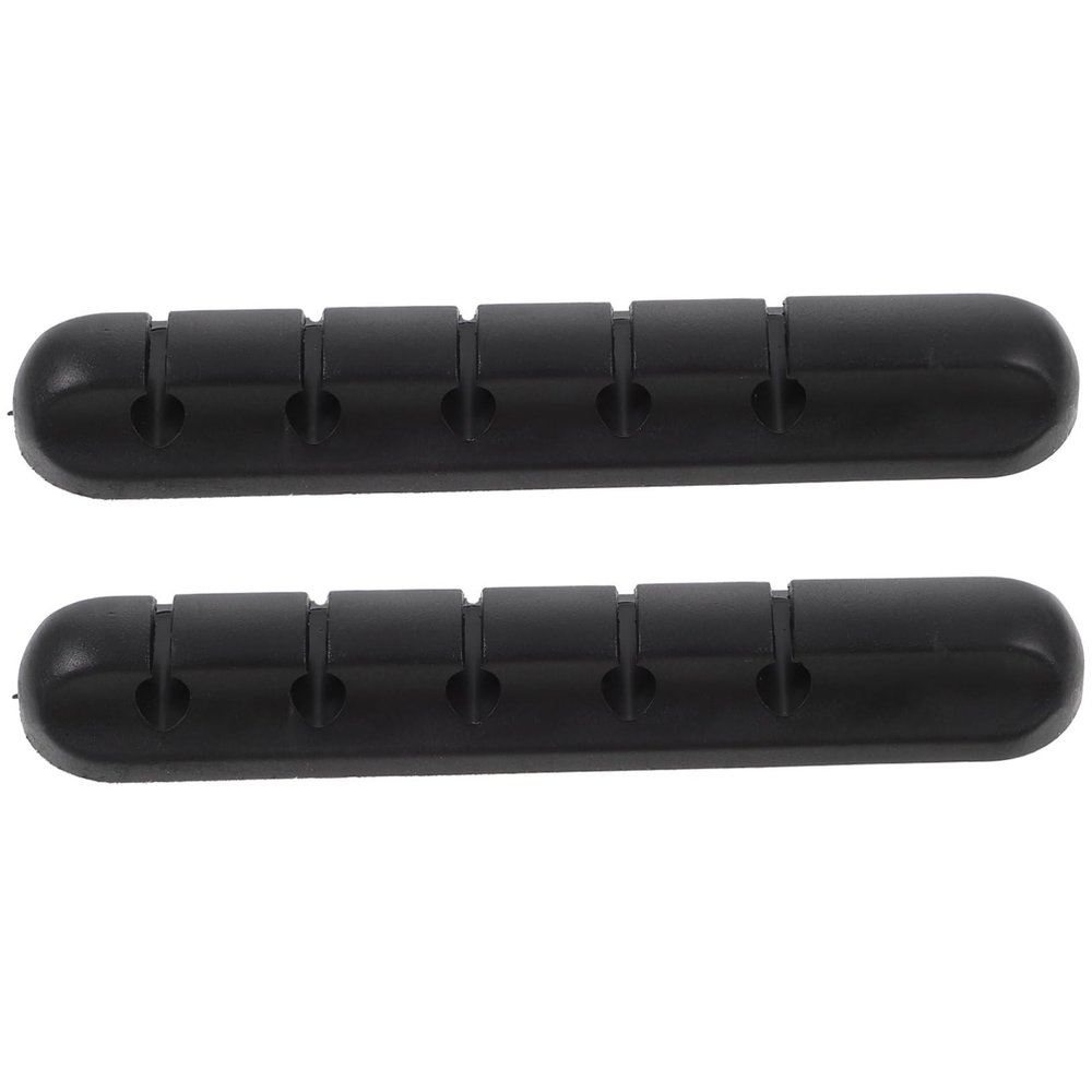 CIYODO 2pcs Silicone Cable Organizer Data Cable Holder for Home Office Under Desk Cord Organizer Creative Design
