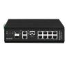 BAISULI Industrial Din Rail Switch Gigabit Ethernet 8 Port Full Industrial PoE Switch L2 Managed Ethernet Injector Switch with 2 Gigabit RJ45 Port and 2Gigabit SFP Port view 1