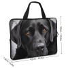 15 Inch Laptop Sleeve Case,Black Dog Printed Water Resistant Laptop Case Cover,Computer Cases for Laptops 11-17 Inch, 360 Protective Slim Shockproof Computer Carrying Bag for Men Women view 2