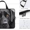 15 Inch Laptop Sleeve Case,Black Dog Printed Water Resistant Laptop Case Cover,Computer Cases for Laptops 11-17 Inch, 360 Protective Slim Shockproof Computer Carrying Bag for Men Women view 3