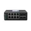 BAISULI Industrial Din Rail Switch Gigabit Ethernet for Managed l2 8 Port Ring Network Switch Fast Gigabit Ethernet Industrial Poe Switch with SFP Optical Fiber Slot view 2
