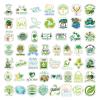 100Pcs Environmental Protection Stickers, Cute Earth Day Stickers for Laptop Water Bottle Phone Luggage Scrapbook Journal, Cartoon Save The Earth Vinyl Stickers Set for Kids Teens (Protect Nature) view 3
