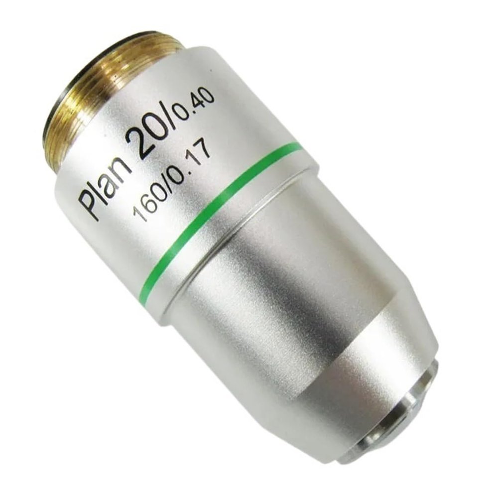Microscope Observation 4X 10X 20X 40X 60X 100X Achromatic Microscope Lens Biological Microscope Accessories Parts(20X)