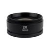 Microscope Kit Microscope Auxiliary Lens WD165 0.5X 0.7X 1.0X 2.0X Auxiliary Objects Lens Microscope Camera Lens for Trinocular Stereo Zoom Microscope Barlow Glass Lens Microscope Lens Adapters(1X) view 3