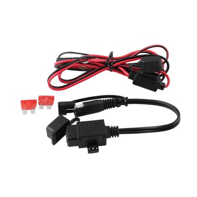 FELTECHELECTR 12v Motorcycle Phone GPS Charger Cable Adapter Dual USB SAE to USB Weatherproof Environmentally Friendly Abs